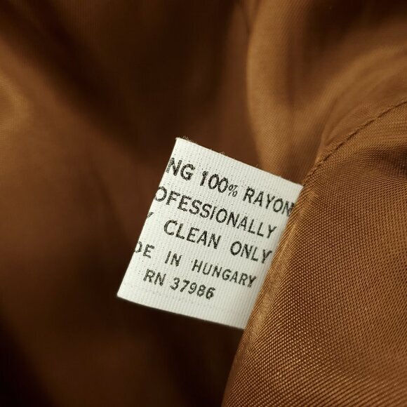 VTG Peabody House 100% Wool Tweed Long Line Blazers 10 Brown/Tan - Picture 16 of 16
